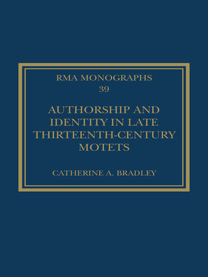 cover image of Authorship and Identity in Late Thirteenth-Century Motets